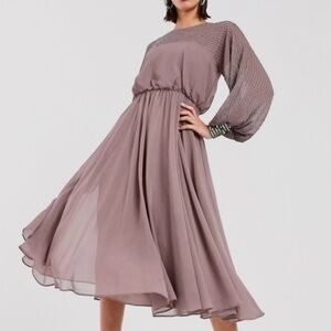 ASOS Mauve Midi Evening Dress